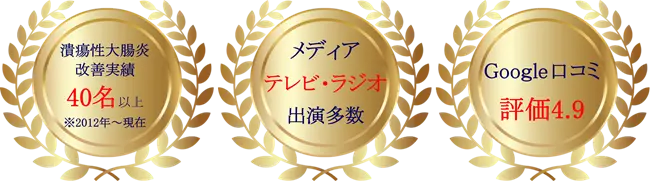 潰瘍性大腸炎の改善実績40名以上