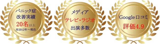 パニック障害の改善実績20名以上